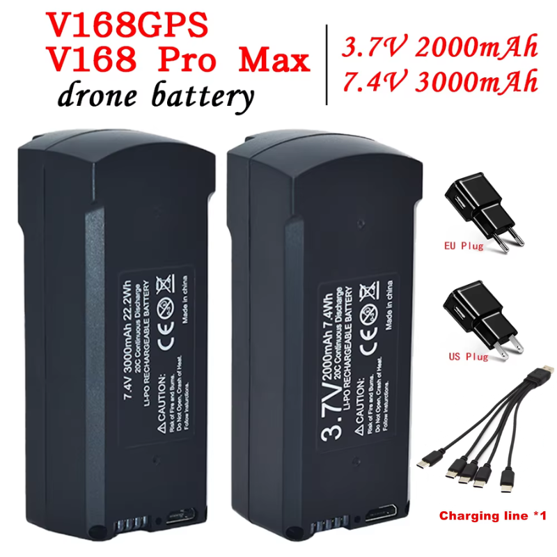 Bateria GPS V198 7.4V 3000mAh  - Drone Mapping avaliação e preço